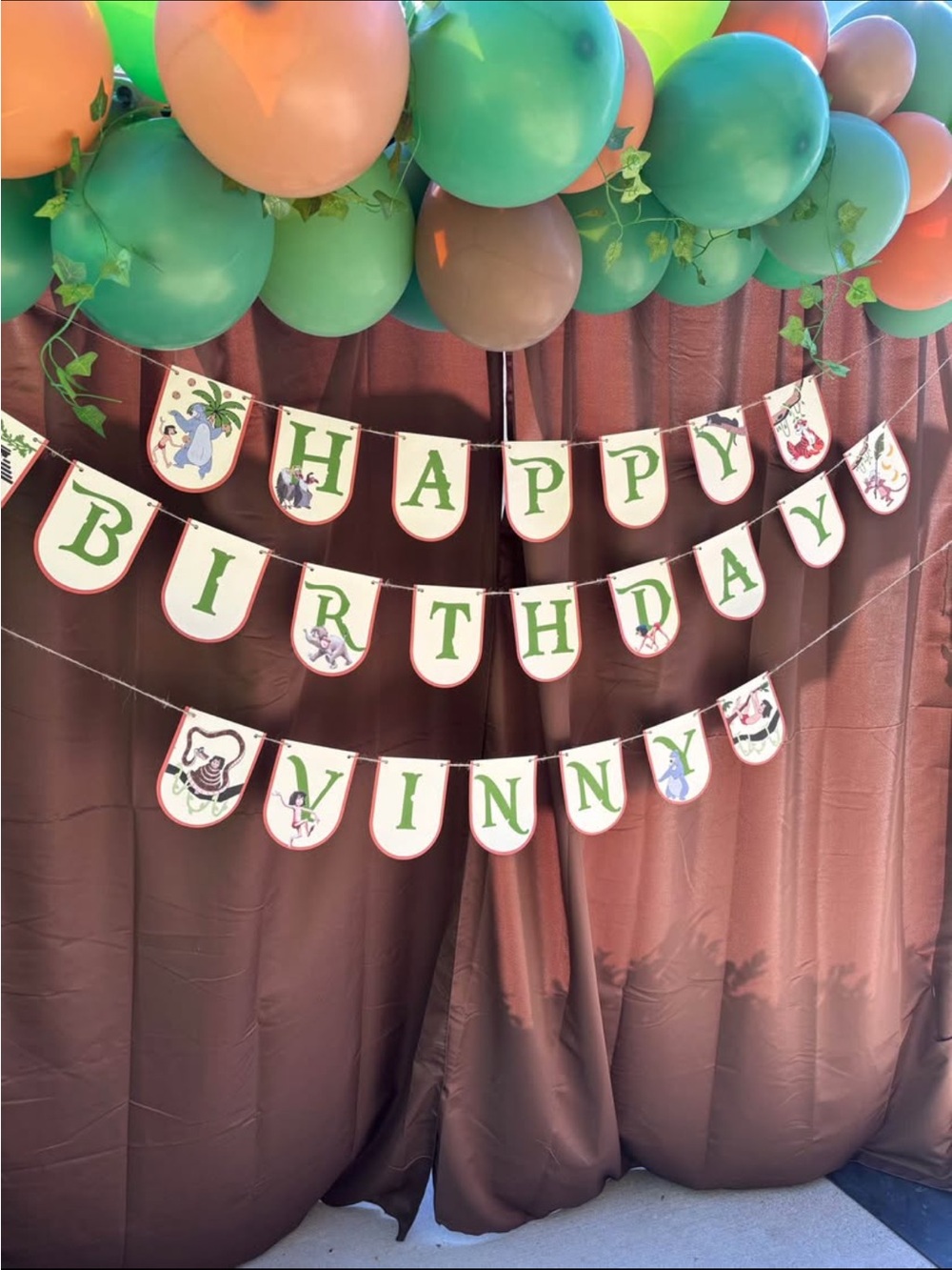 Jungle Book “Happy Birthday” Banner